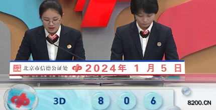 第2024005期福彩3D开奖现场截图图片
