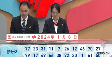 第2024006期快乐8开奖现场截图图片