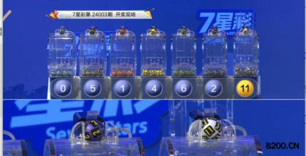 第2024003期七星彩开奖现场截图图片