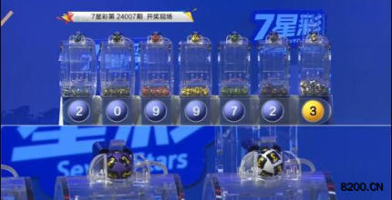 第2024007期七星彩开奖现场截图图片