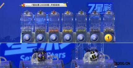 第2024008期七星彩开奖现场截图图片