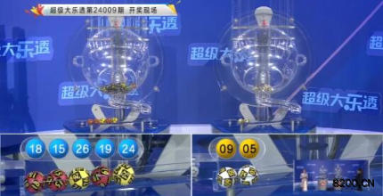 第2024009期大乐透开奖现场截图图片