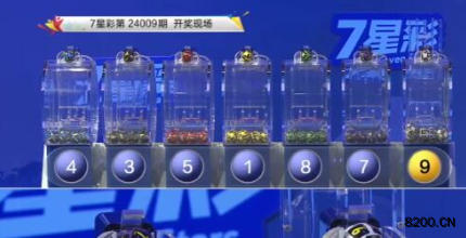 第2024009期七星彩开奖现场截图图片