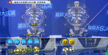 第2024013期大乐透开奖现场截图图片