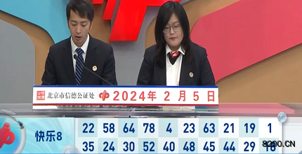第2024036期快乐8开奖现场截图图片
