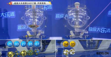 第2024017期大乐透开奖现场截图图片