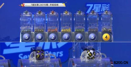 第2024019期七星彩开奖现场截图图片