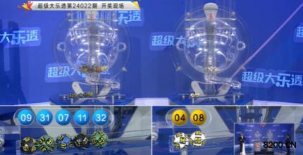 第2024022期大乐透开奖现场截图图片