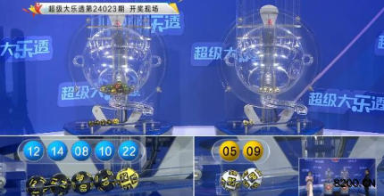 第2024023期大乐透开奖现场截图图片