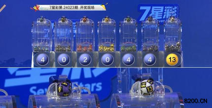 第2024023期七星彩开奖现场截图图片