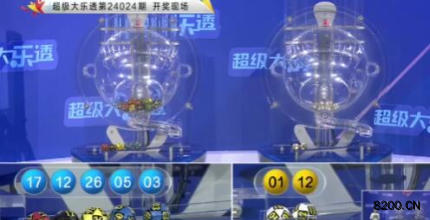 第2024024期大乐透开奖现场截图图片