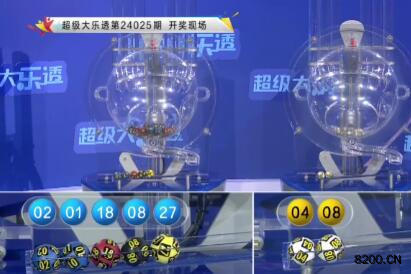 第2024025期大乐透开奖现场截图图片
