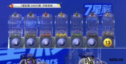 第2024025期七星彩开奖现场截图图片