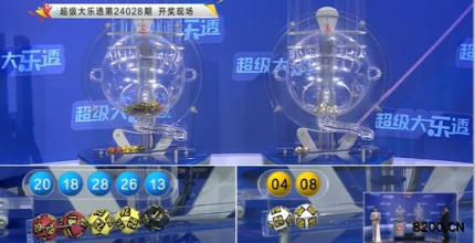 第2024028期大乐透开奖现场截图图片