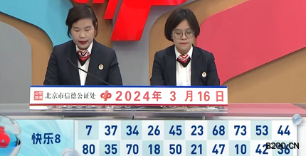第2024066期快乐8开奖现场截图图片