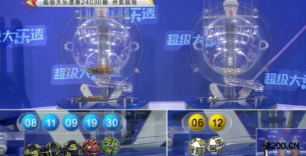 第2024030期大乐透开奖现场截图图片