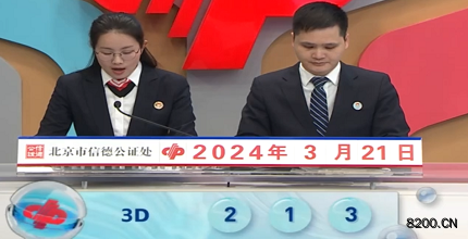第2024071期福彩3D开奖现场截图图片