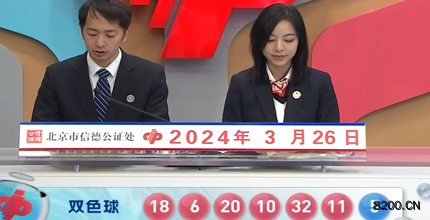 第2024033期双色球开奖现场截图图片