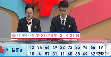 第2024081期快乐8开奖现场截图图片