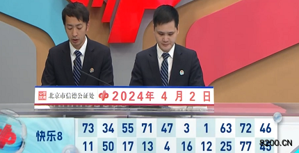 第2024083期快乐8开奖现场截图图片
