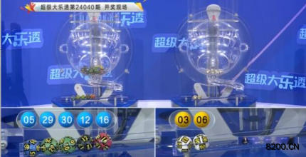 第2024040期大乐透开奖现场截图图片