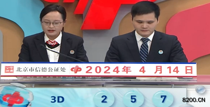 第2024095期福彩3D开奖现场截图图片