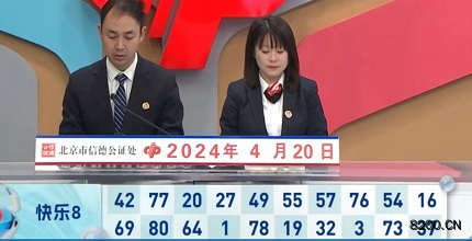 第2024101期快乐8开奖现场截图图片