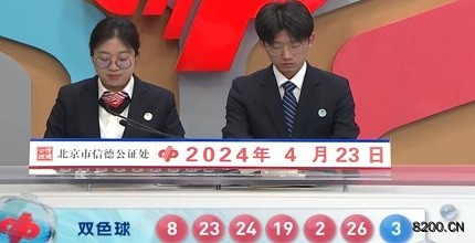 第2024045期双色球开奖现场截图图片