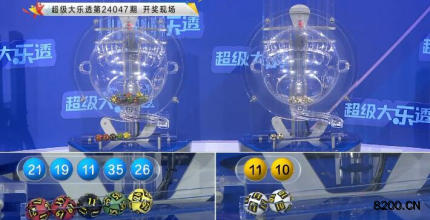 第2024047期大乐透开奖现场截图图片