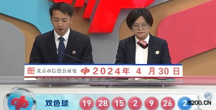 第2024048期双色球开奖现场截图图片