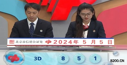 第2024116期福彩3D开奖现场截图图片