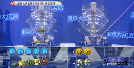 第2024051期大乐透开奖现场截图图片