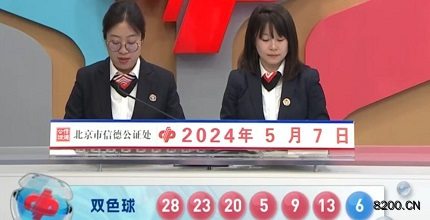 第2024051期双色球开奖现场截图图片