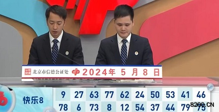 第2024119期快乐8开奖现场截图图片