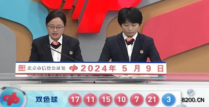 第2024052期双色球开奖现场截图图片