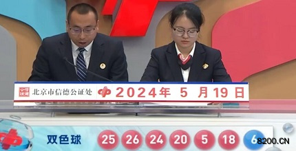 第2024056期双色球开奖现场截图图片
