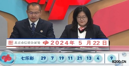 第2024058期七乐彩开奖现场截图图片