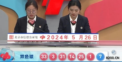 第2024059期双色球开奖现场截图图片