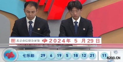 第2024061期七乐彩开奖现场截图图片