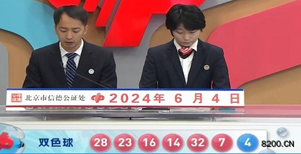 第2024063期双色球开奖现场截图图片