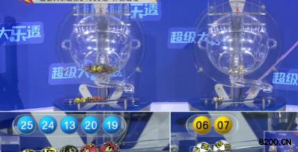 第2024066期大乐透开奖现场截图图片