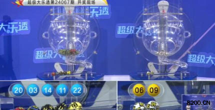 第2024067期大乐透开奖现场截图图片