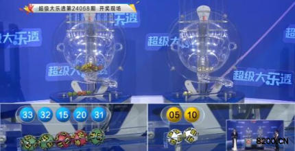 第2024068期大乐透开奖现场截图图片