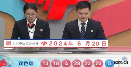 第2024070期双色球开奖现场截图图片