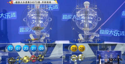 第2024073期大乐透开奖现场截图图片