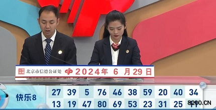 第2024171期快乐8开奖现场截图图片