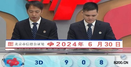 第2024172期福彩3D开奖现场截图图片