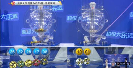 第2024075期大乐透开奖现场截图图片