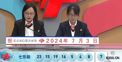 第2024076期七乐彩开奖现场截图图片
