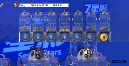 第2024077期七星彩开奖现场截图图片